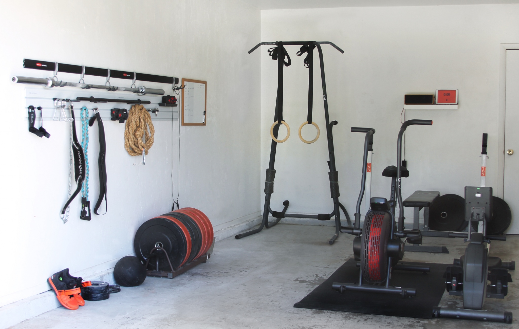 Turning garage into home gym sale