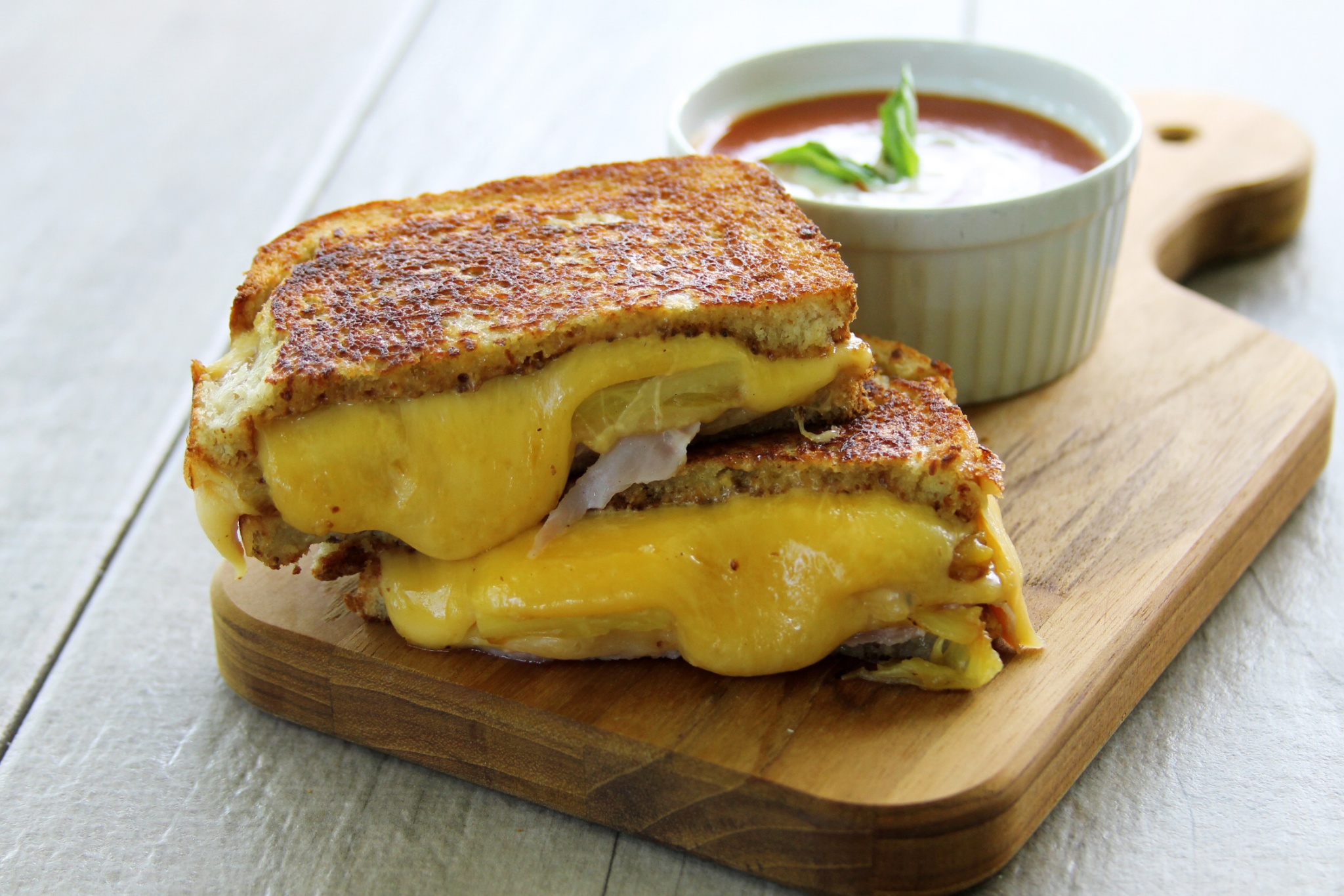 Aloha Grilled Ham And Cheese Sandwich