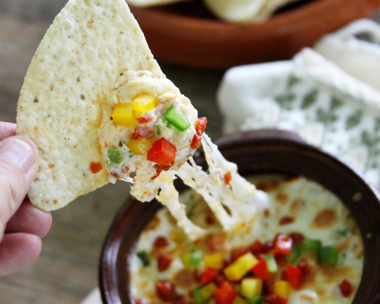 Baked Chorizo And Chipotle Queso Dip