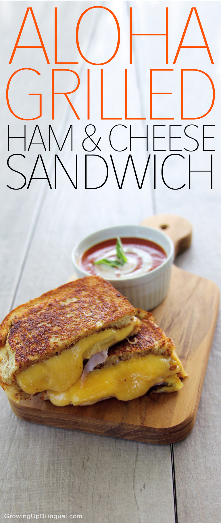 Aloha Grilled Ham And Cheese Sandwich