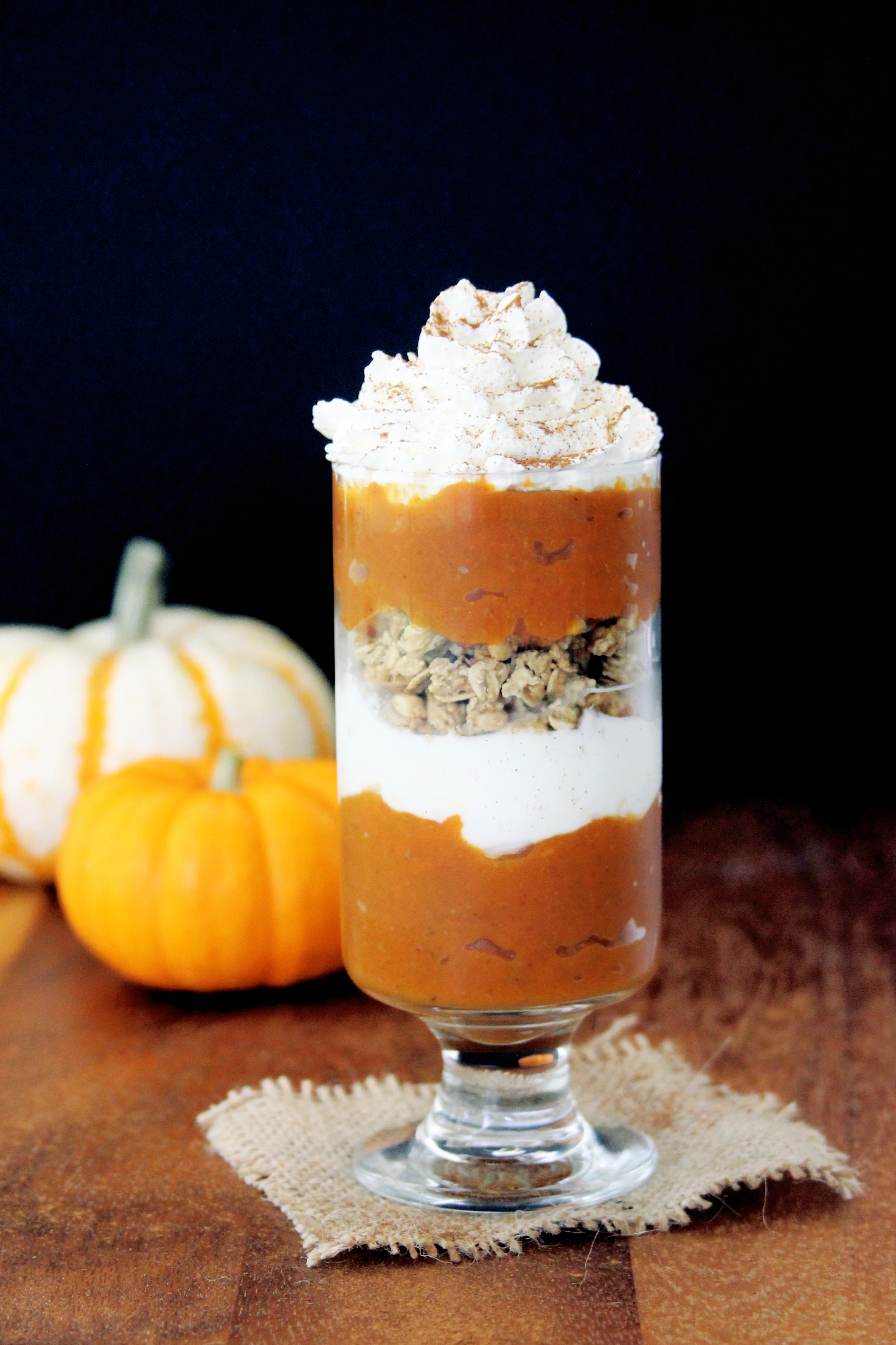 Pumpkin dulce de leche parfait