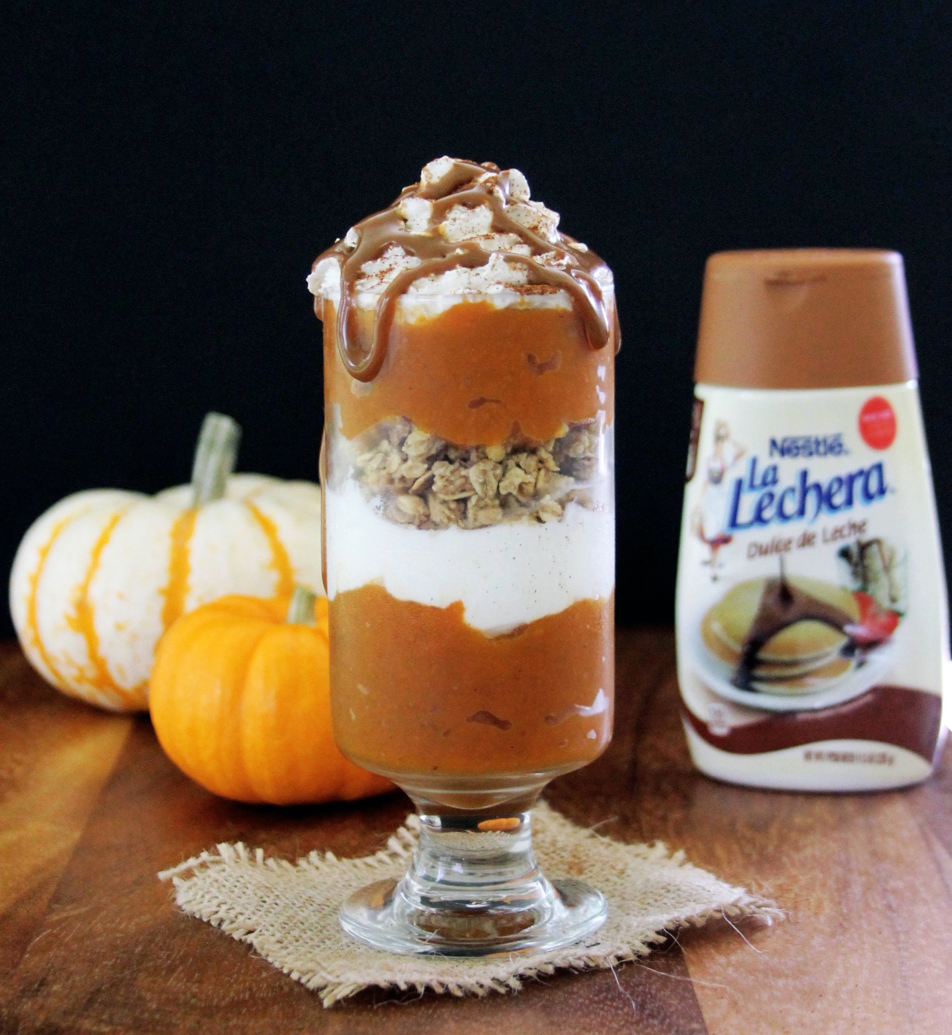 Pumpkin dulce de leche parfait