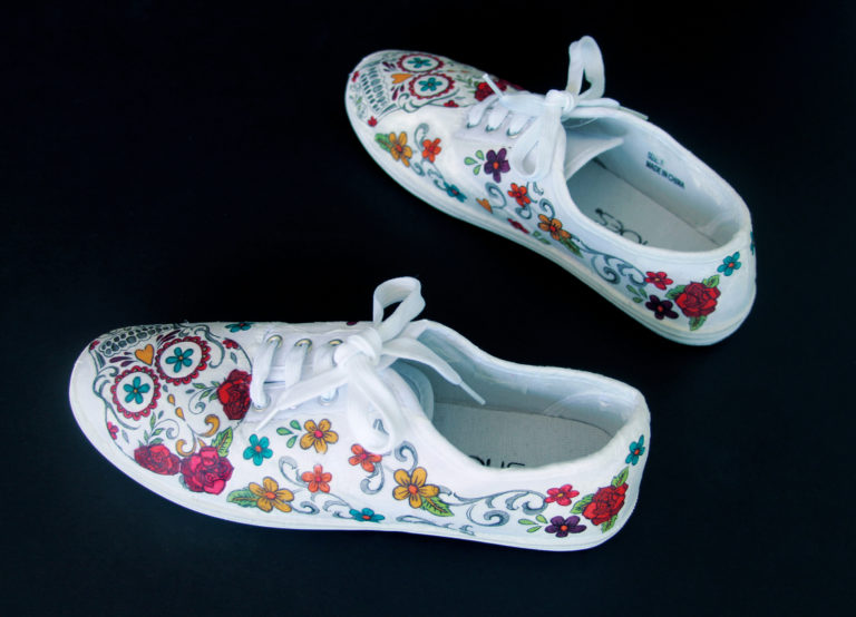 DIY Day of the Dead Shoes Tutorial