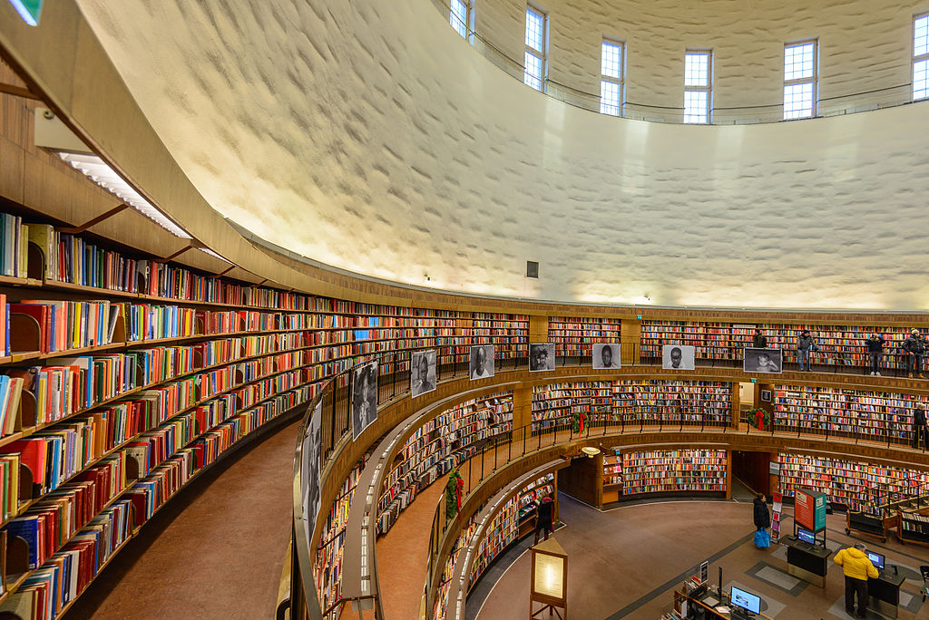 Stockholm Public Library Photo by Arild Vagen Creative Commons License. 
