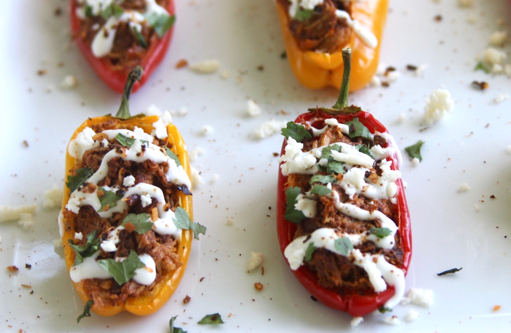 Spicy Pibil Chicken Stuffed Peppers-image