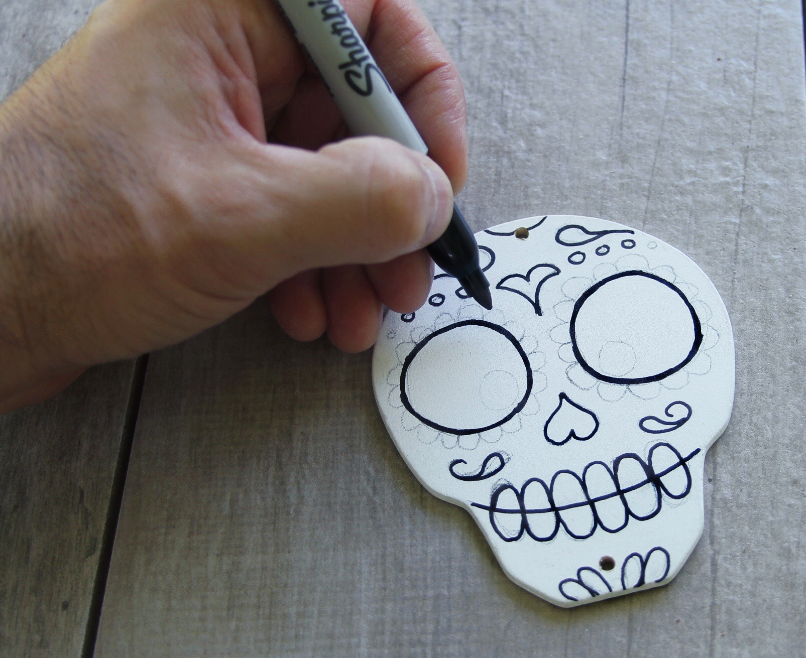 DIY Day of the Dead wind chime