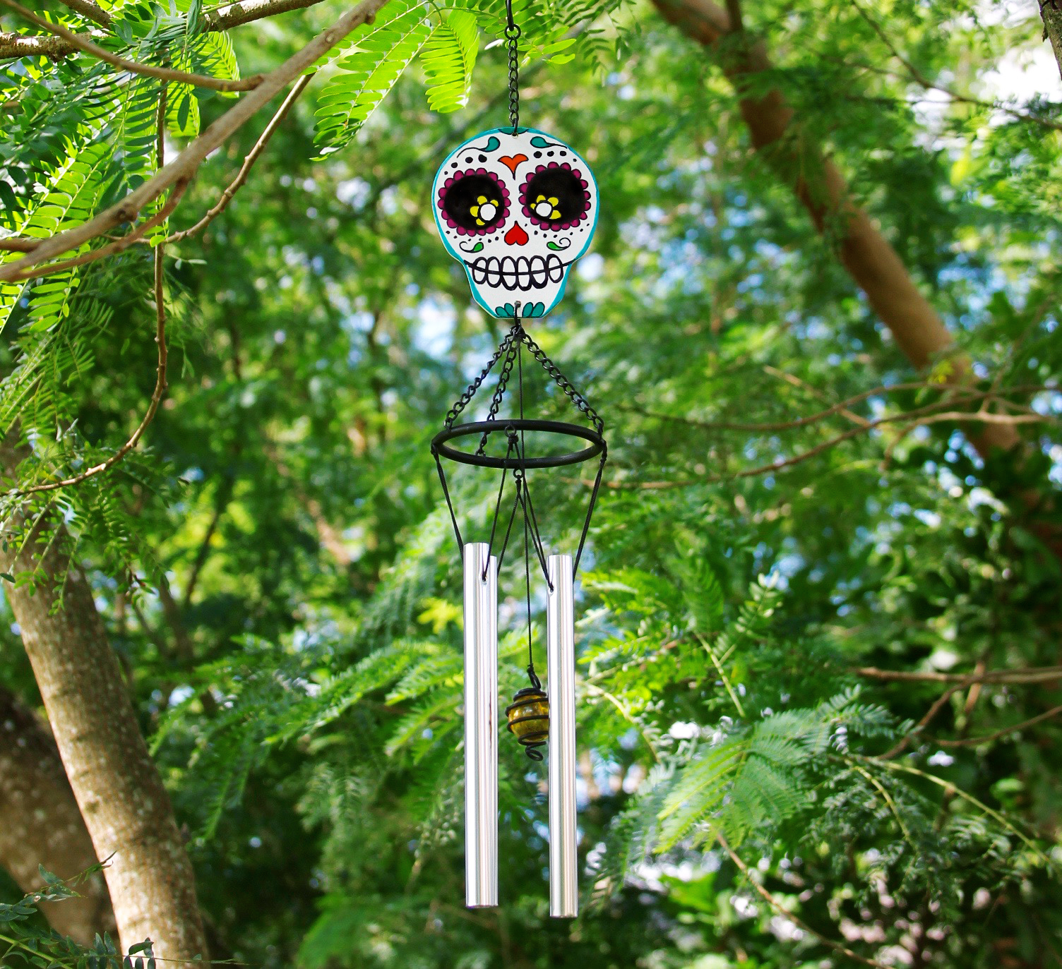 DIY Day of the Dead wind chime
