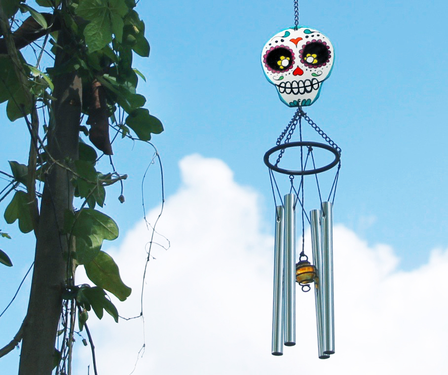 DIY Day of the Dead wind chime