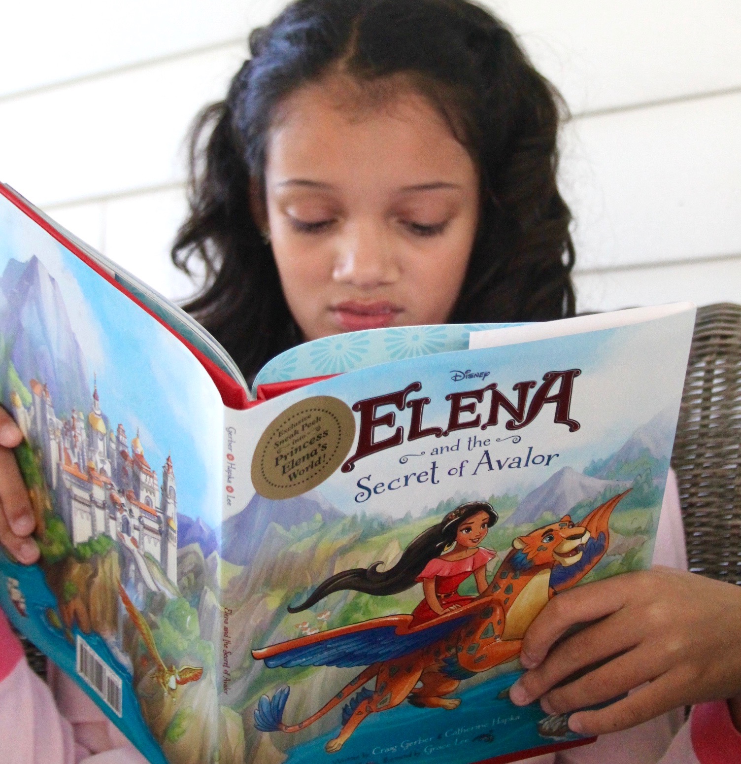 reading Elena of Avalor book