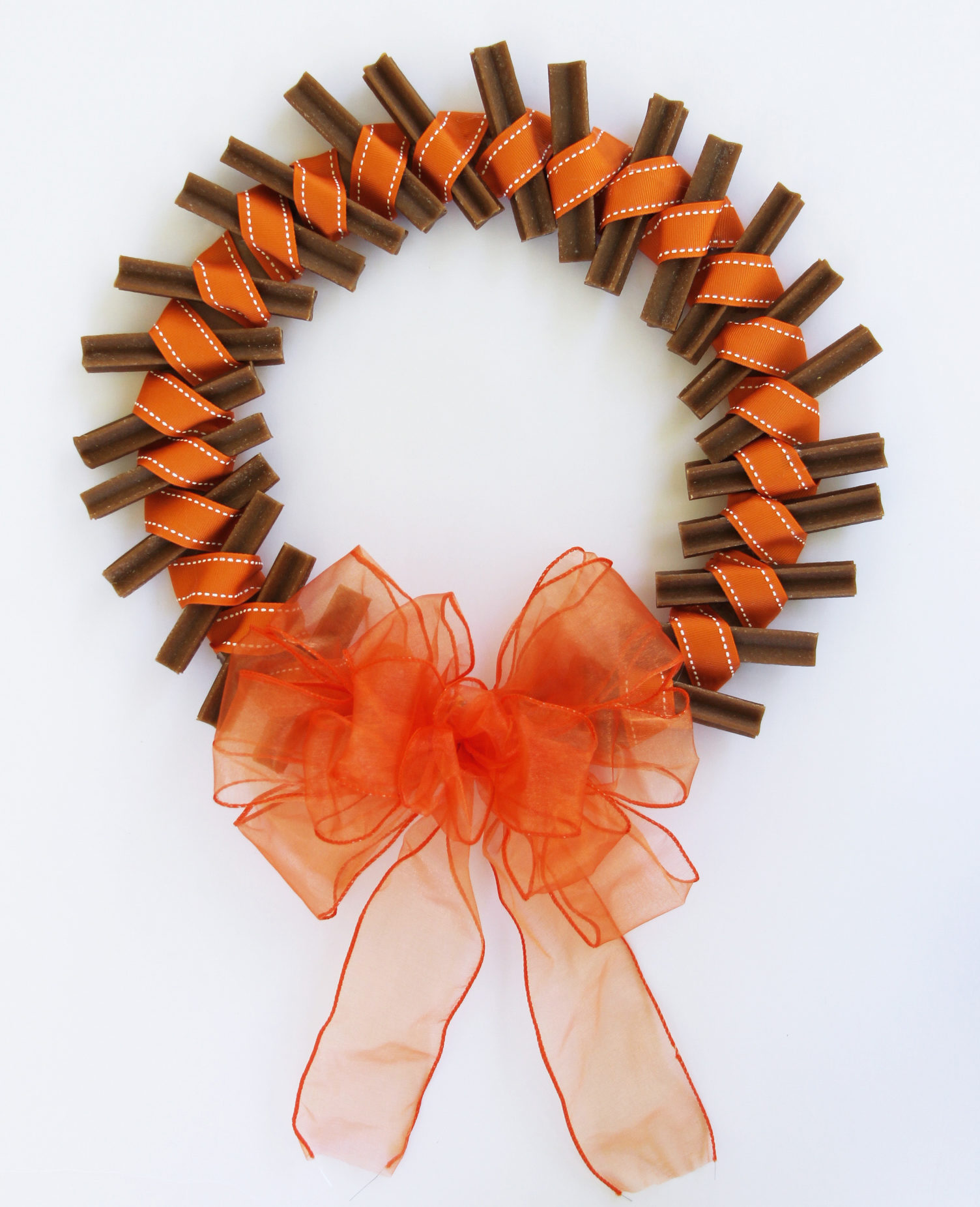 Thanksgiving dog treat wreath