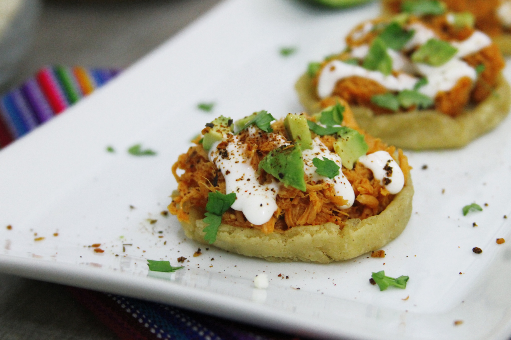 Turkey chipotle cranberry sopes