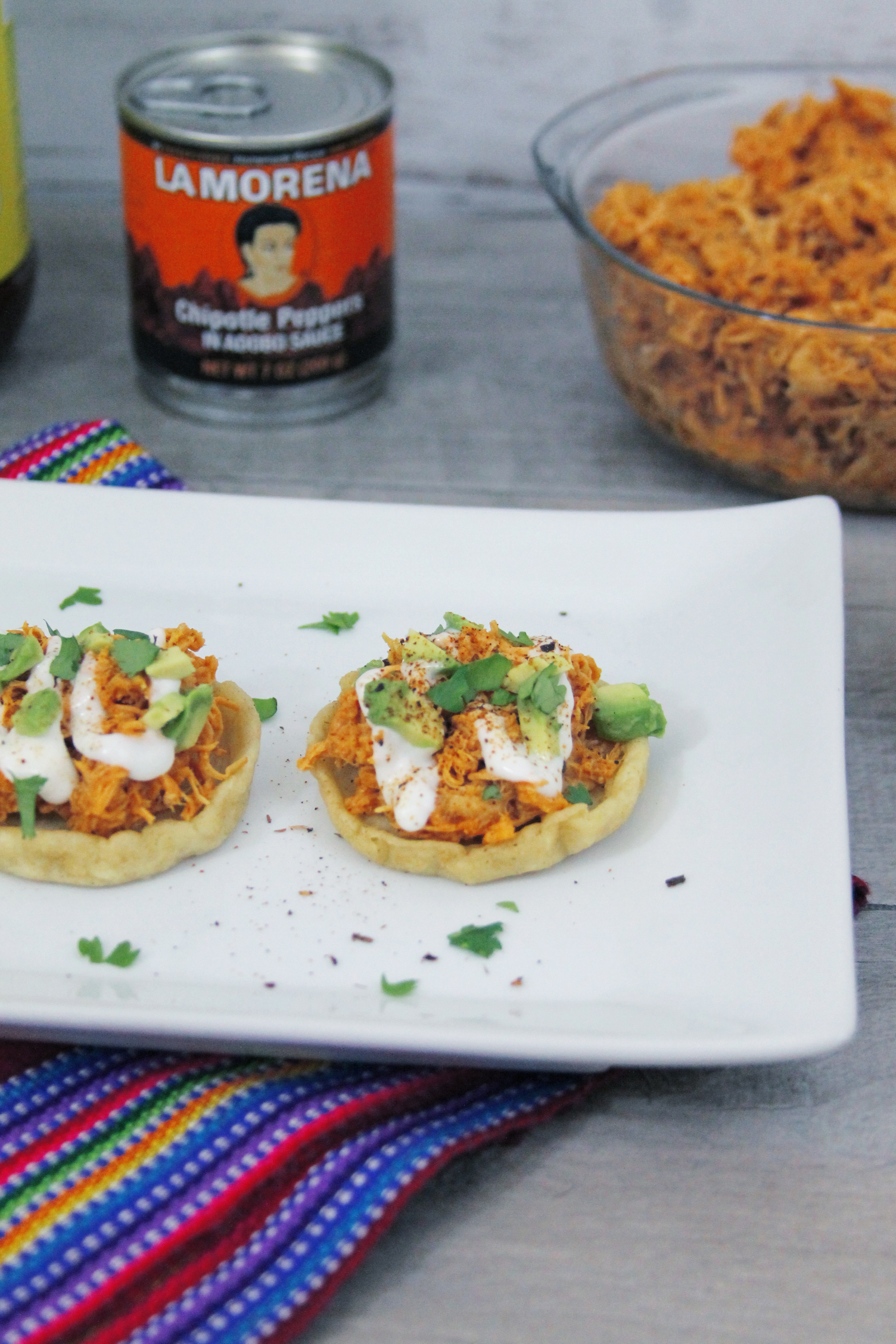 Turkey chipotle cranberry sopes