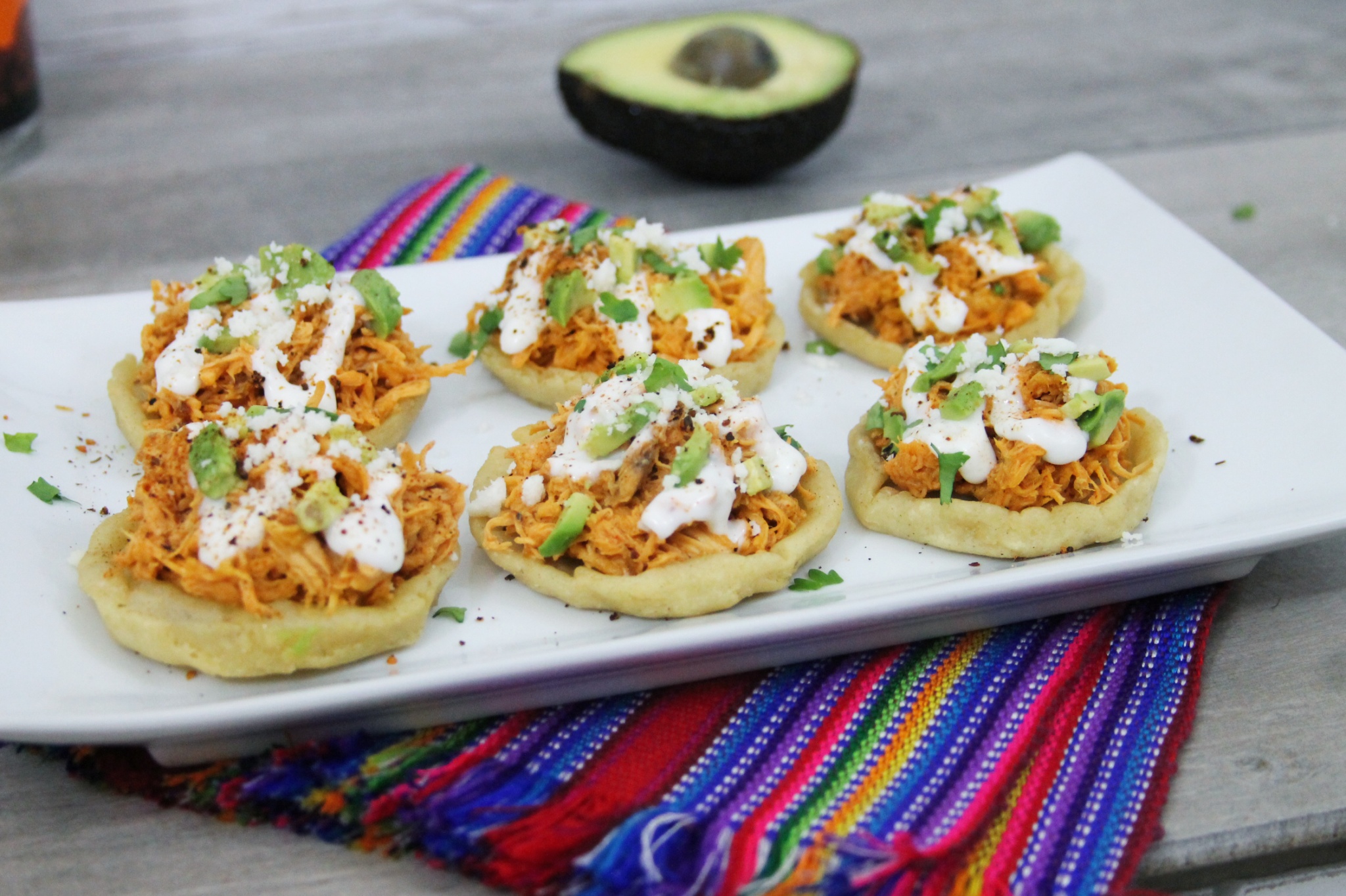 Turkey chipotle cranberry sopes