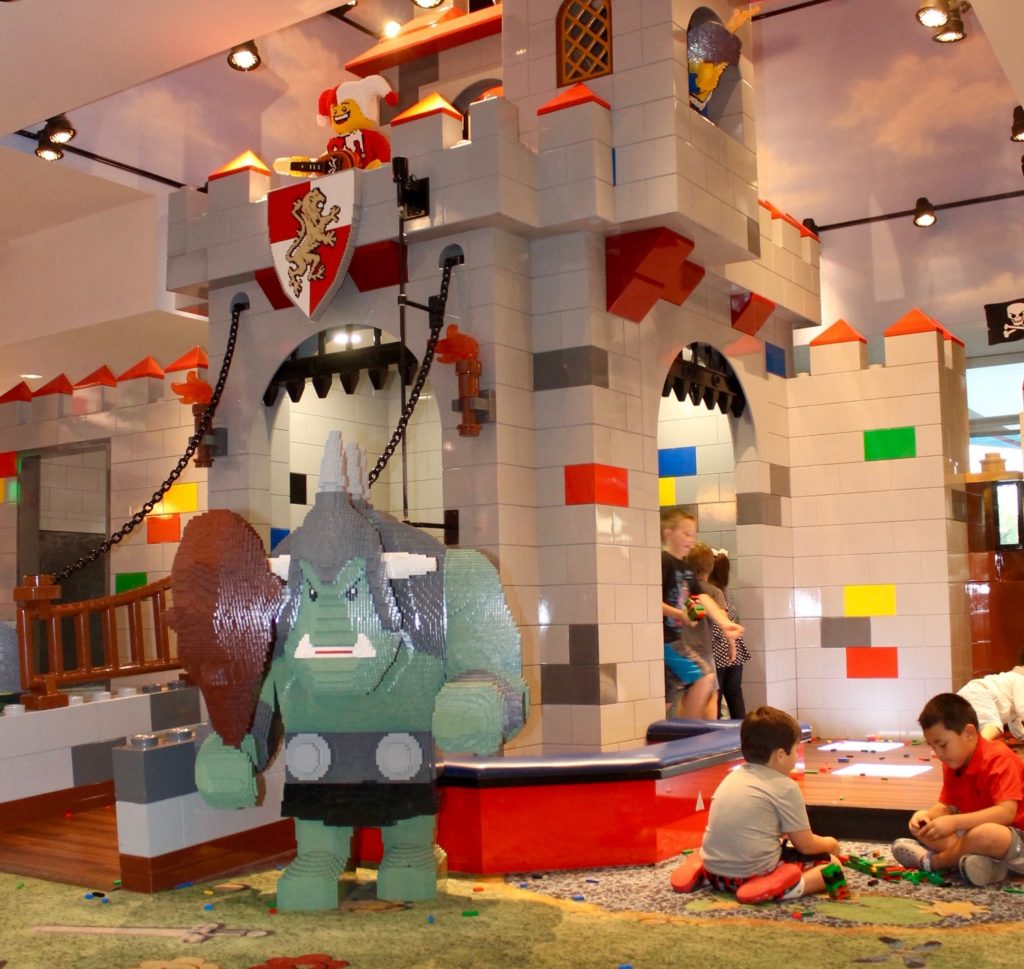 Legoland hotel lobby play area