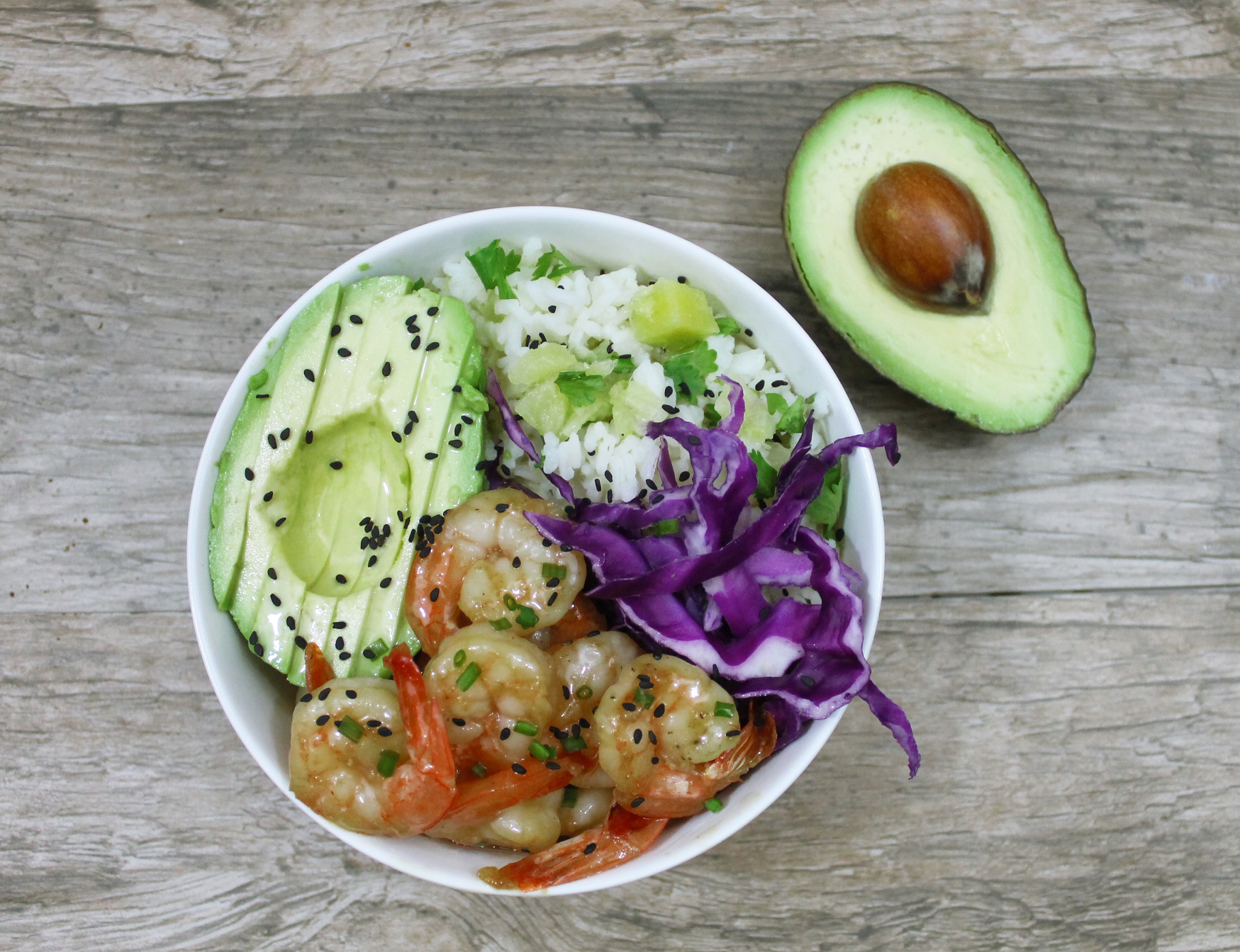 Orange Chipotle Shrimp And Rice Bowl