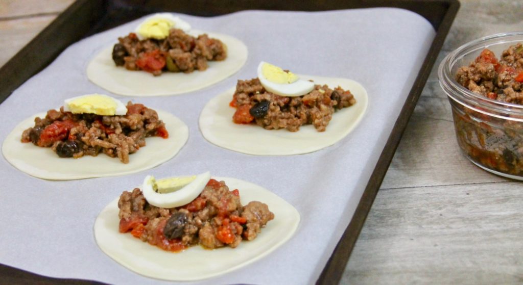 lamb and beef baked empanadas