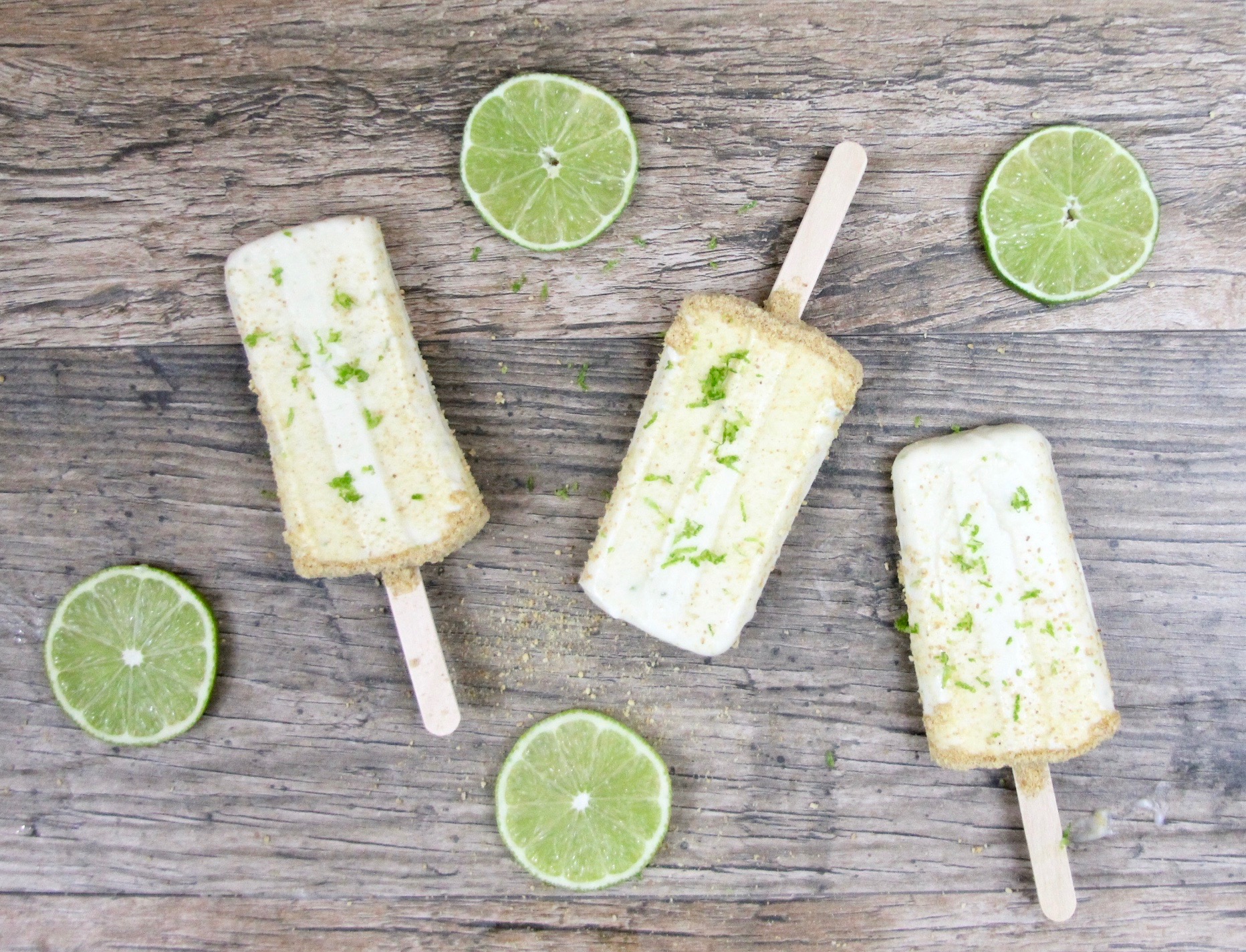 vegan key lime pie popsicles