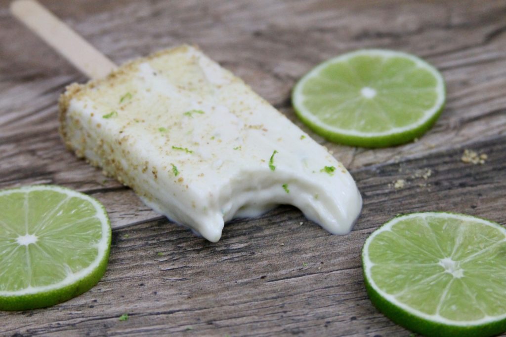 vegan key lime pie popsicles