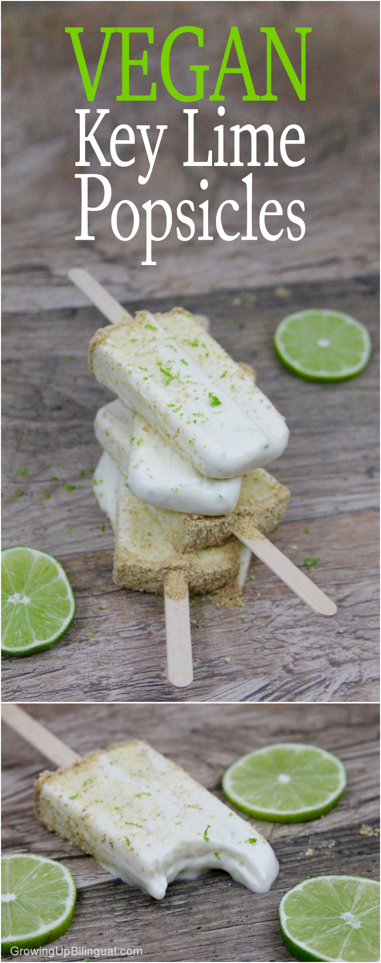 vegan key lime pie popsicles