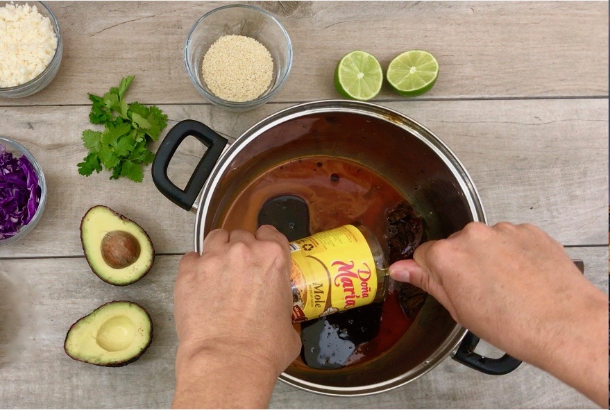 easy and quick mole tostadas recipe