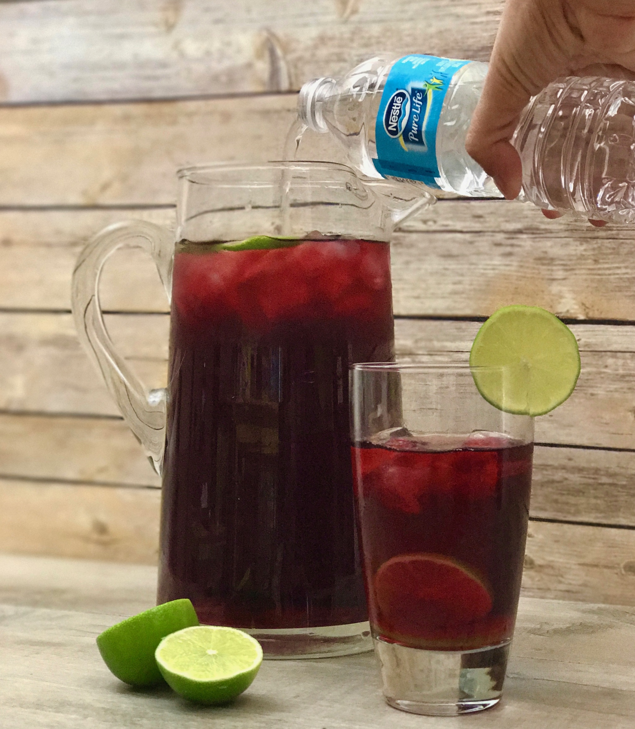 hibiscus lime agua fresca