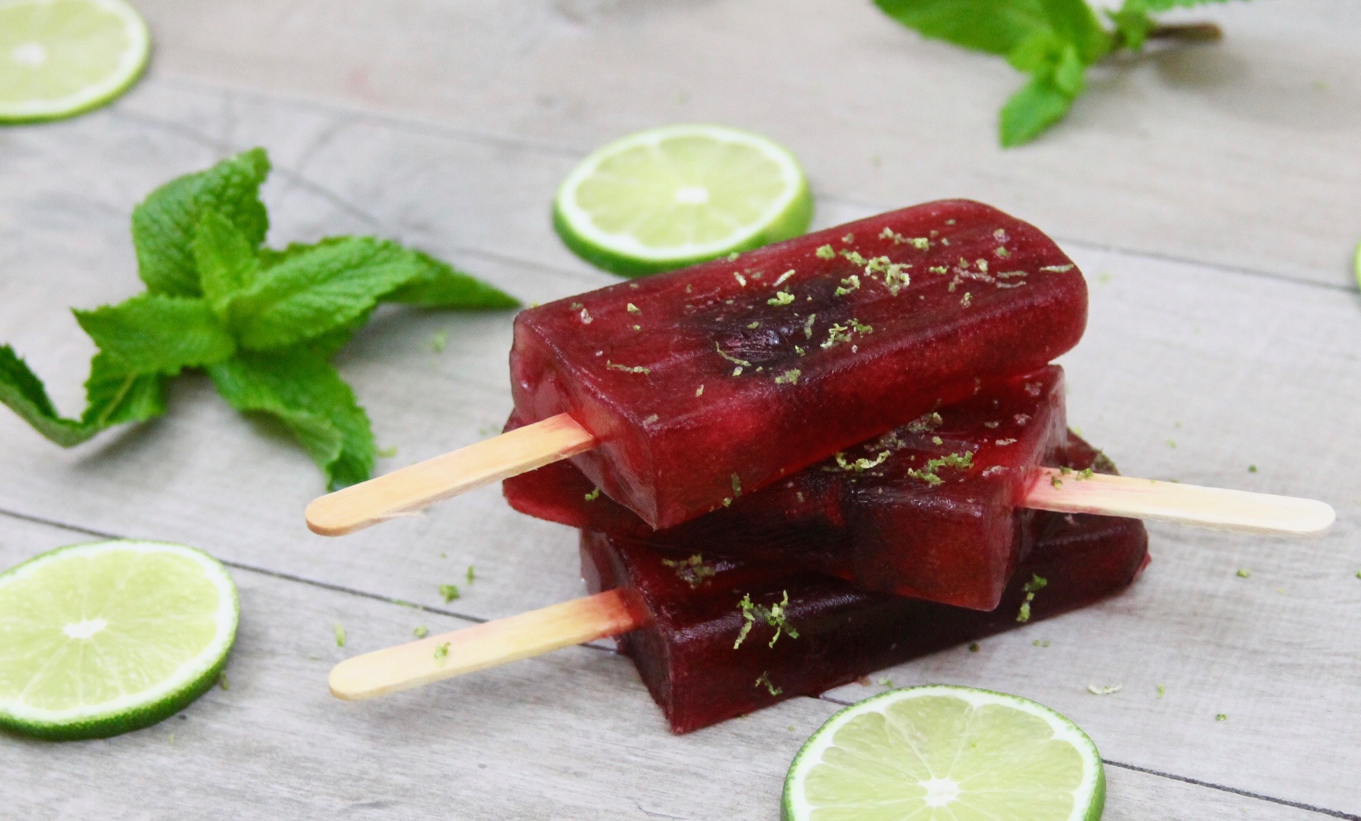 hibiscus limeade popsicles