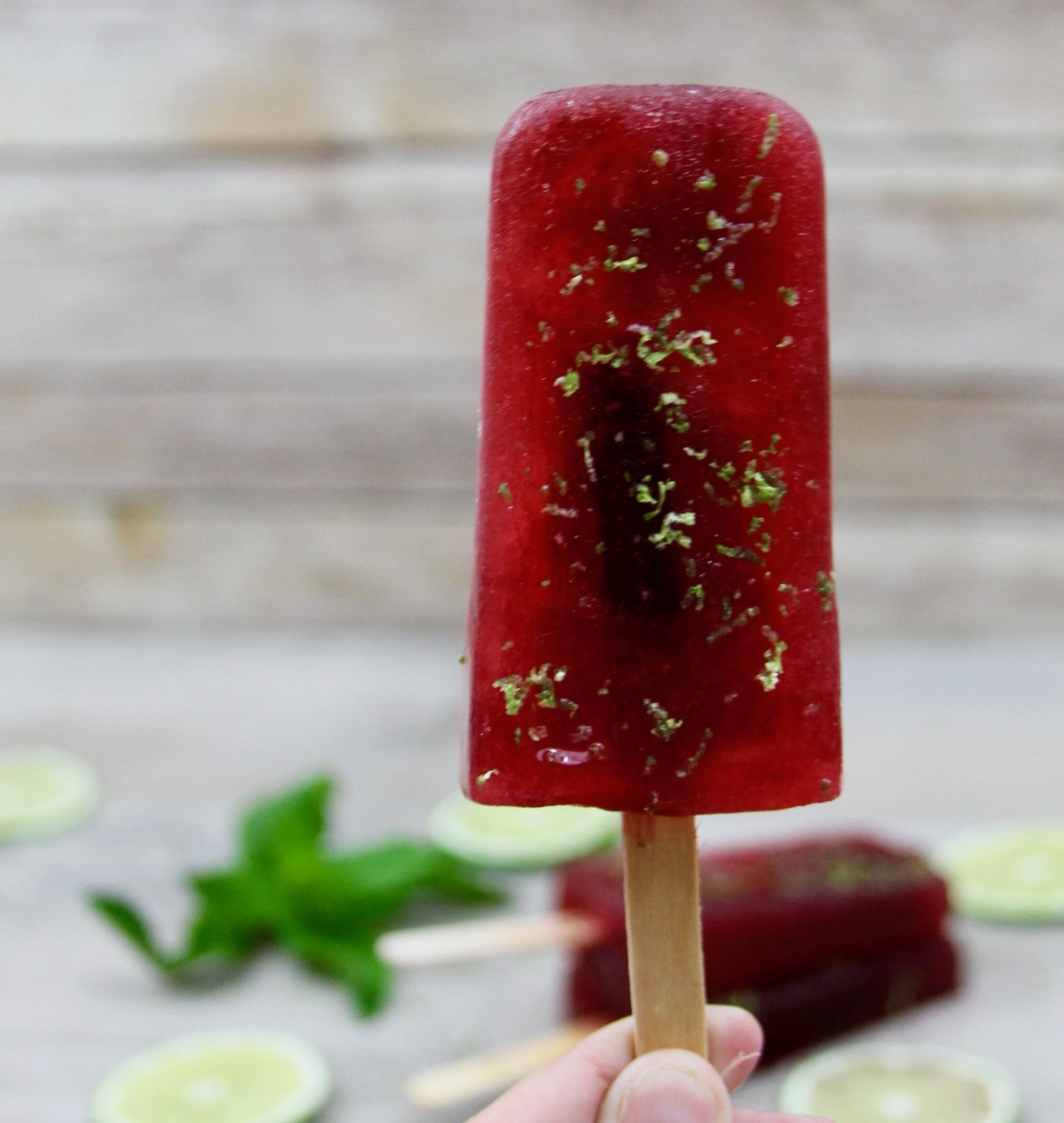 hibiscus limeade popsicles