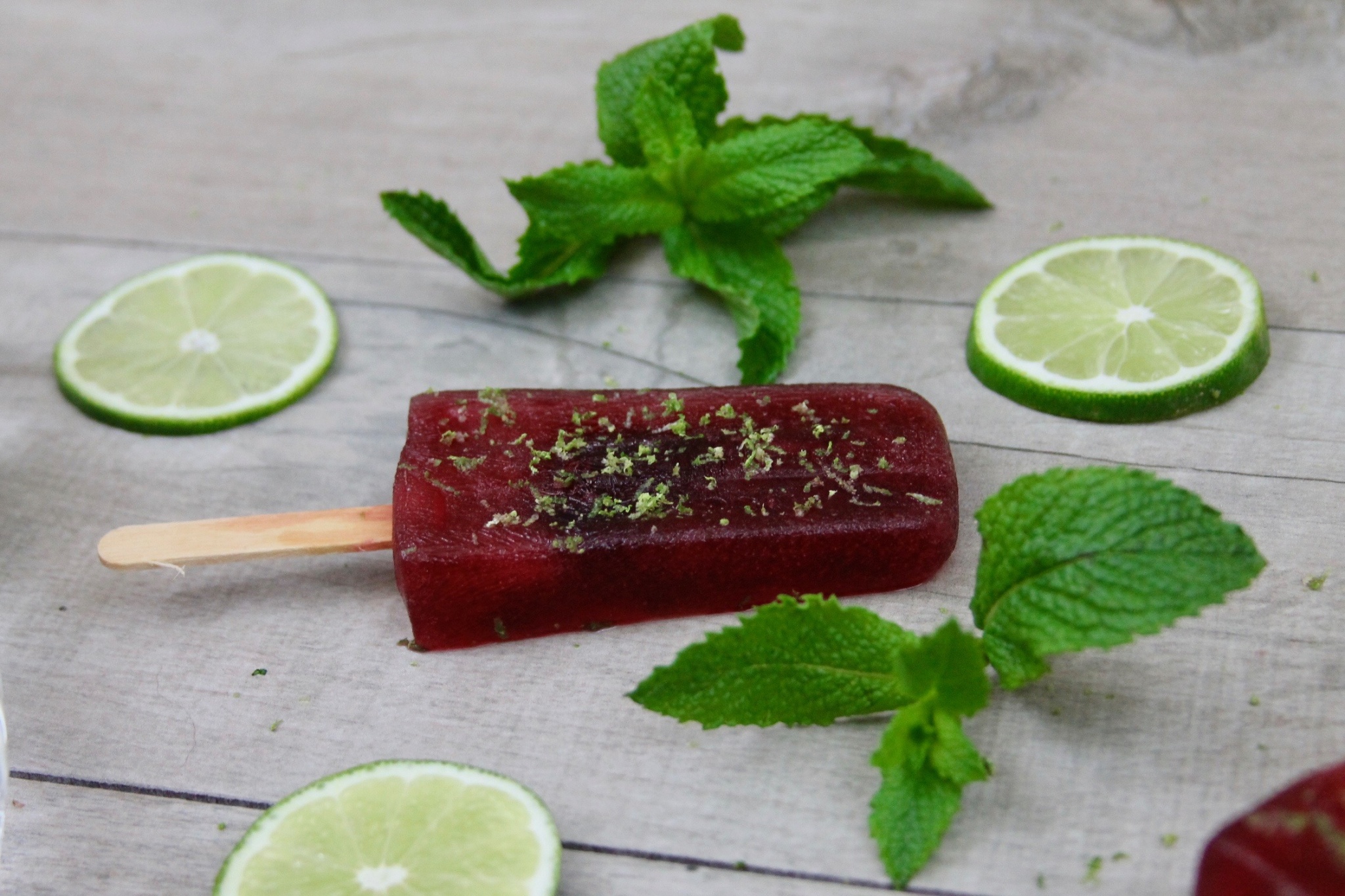 hibiscus limeade popsicles