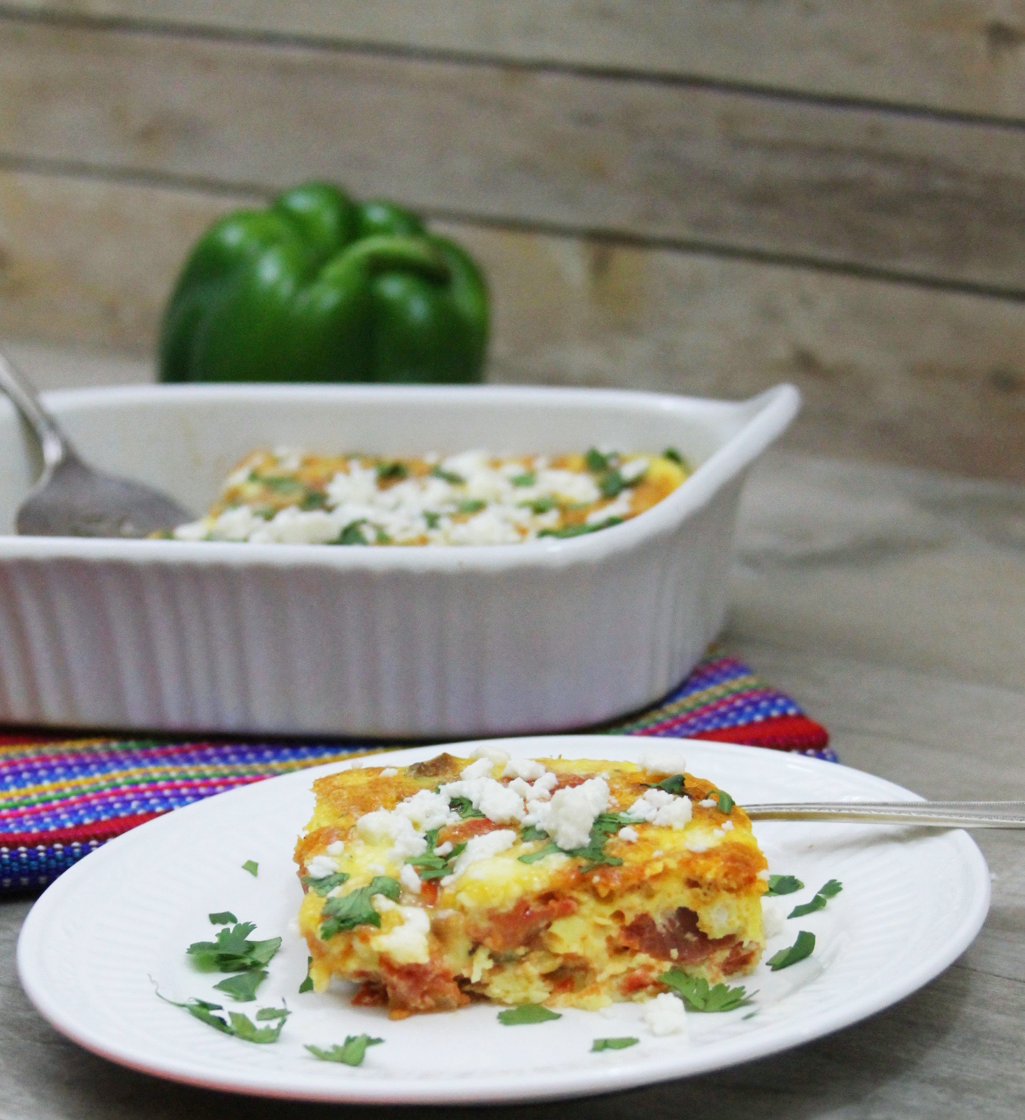 Baked havana style eggs wth chorizo