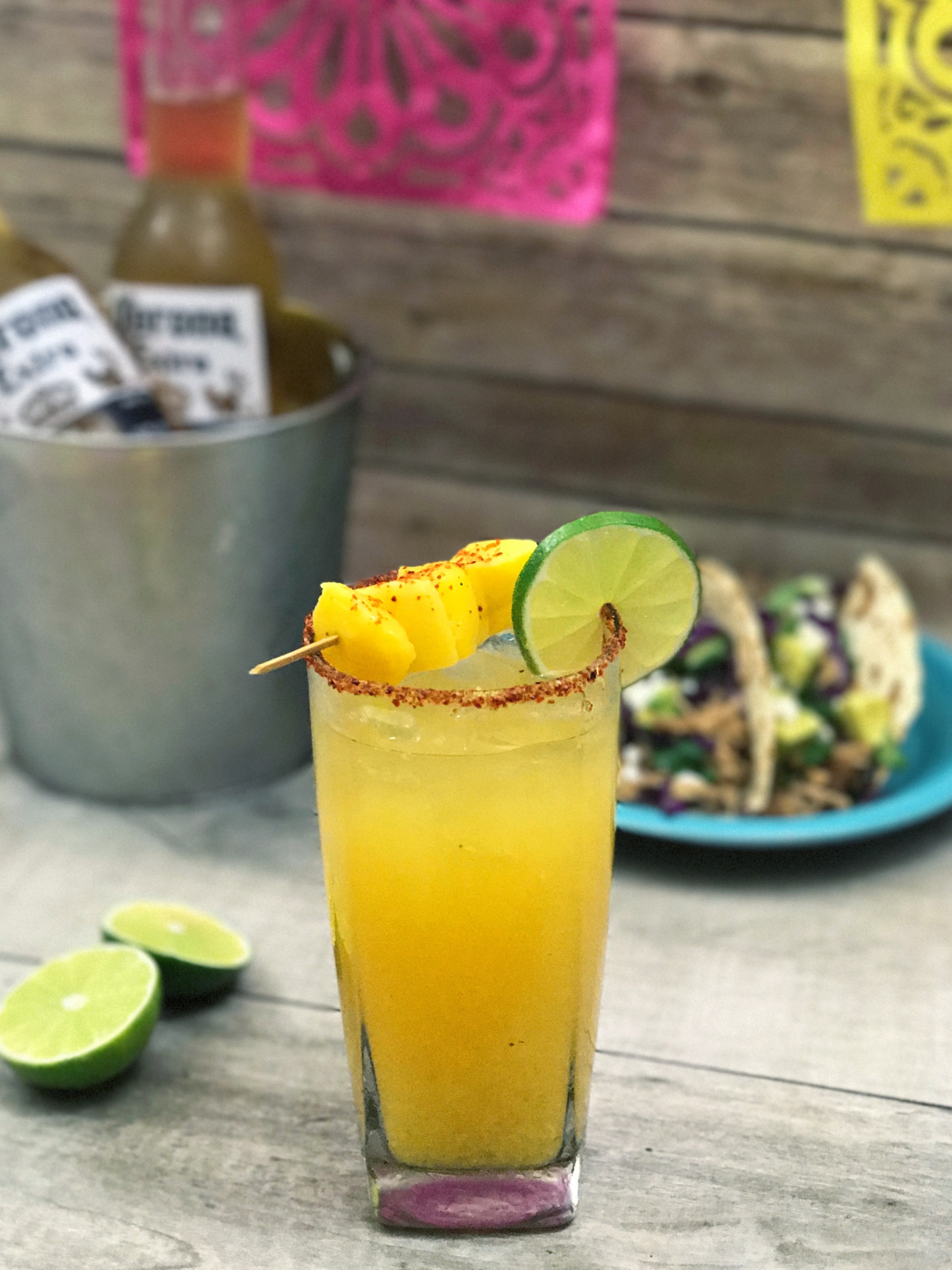 Mango Beer Chelada And Mango Beer Braised Tacos