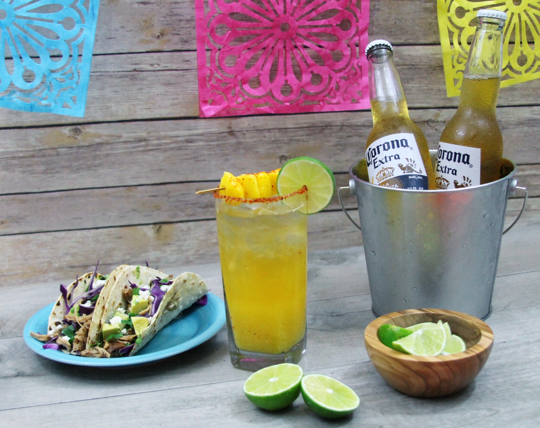 Mango Beer Chelada And Mango Beer Braised Tacos