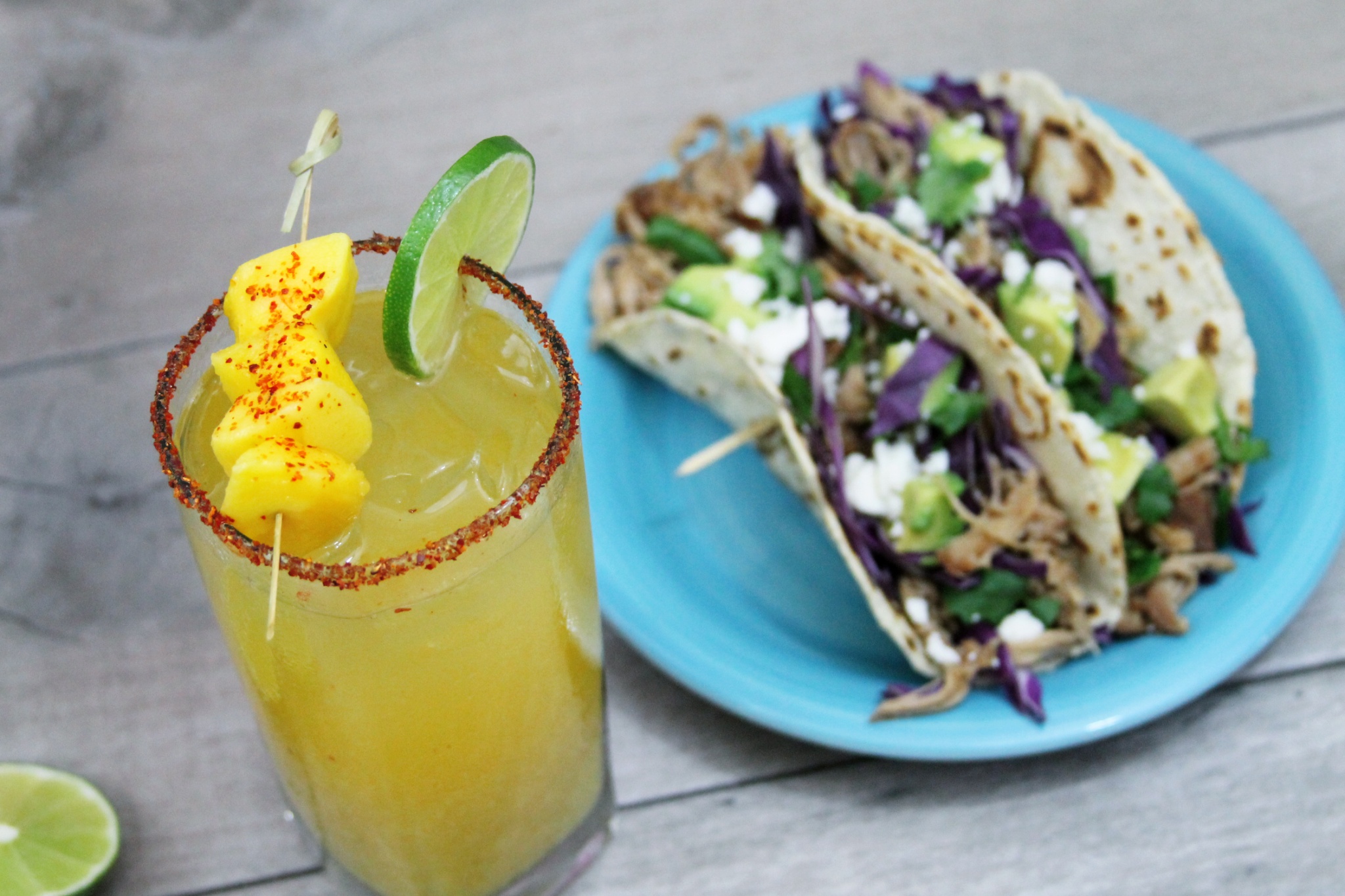 Mango Beer Chelada And Mango Beer Braised Tacos