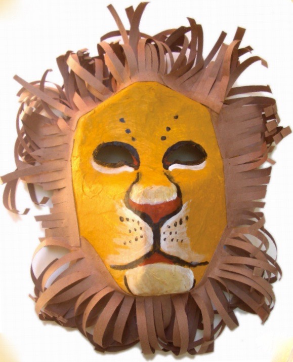 Lion DIY mask for the Lion King Party