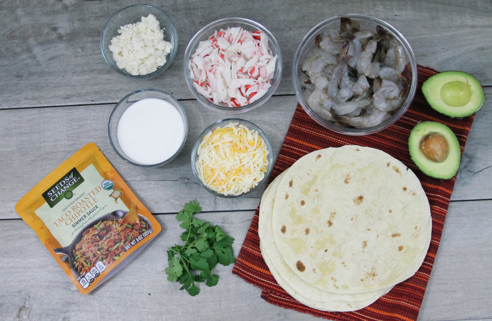 chipotle seafood enchiladas