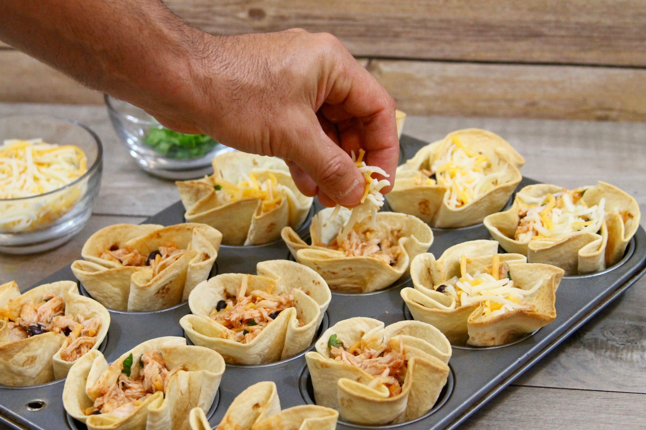 Easy Chipotle Chicken Enchilada Cups Recipe