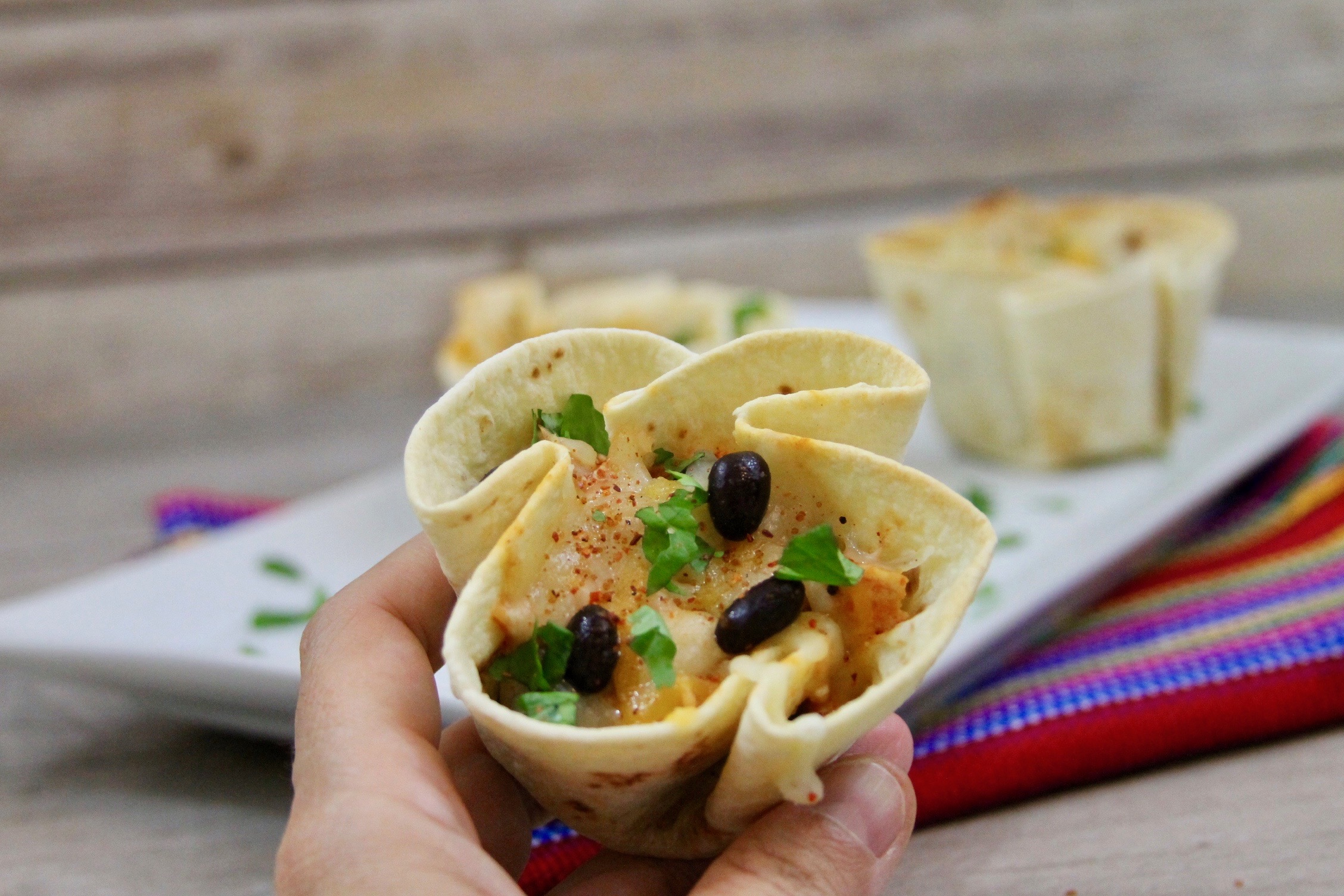 Easy Chipotle Chicken Enchilada Cups Recipe