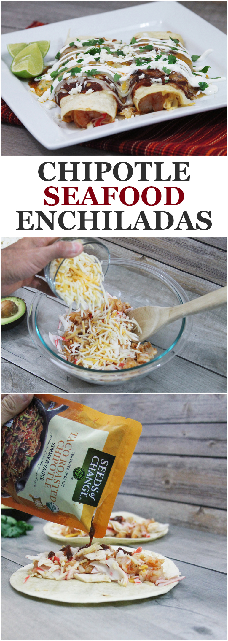 chipotle seafood enchiladas