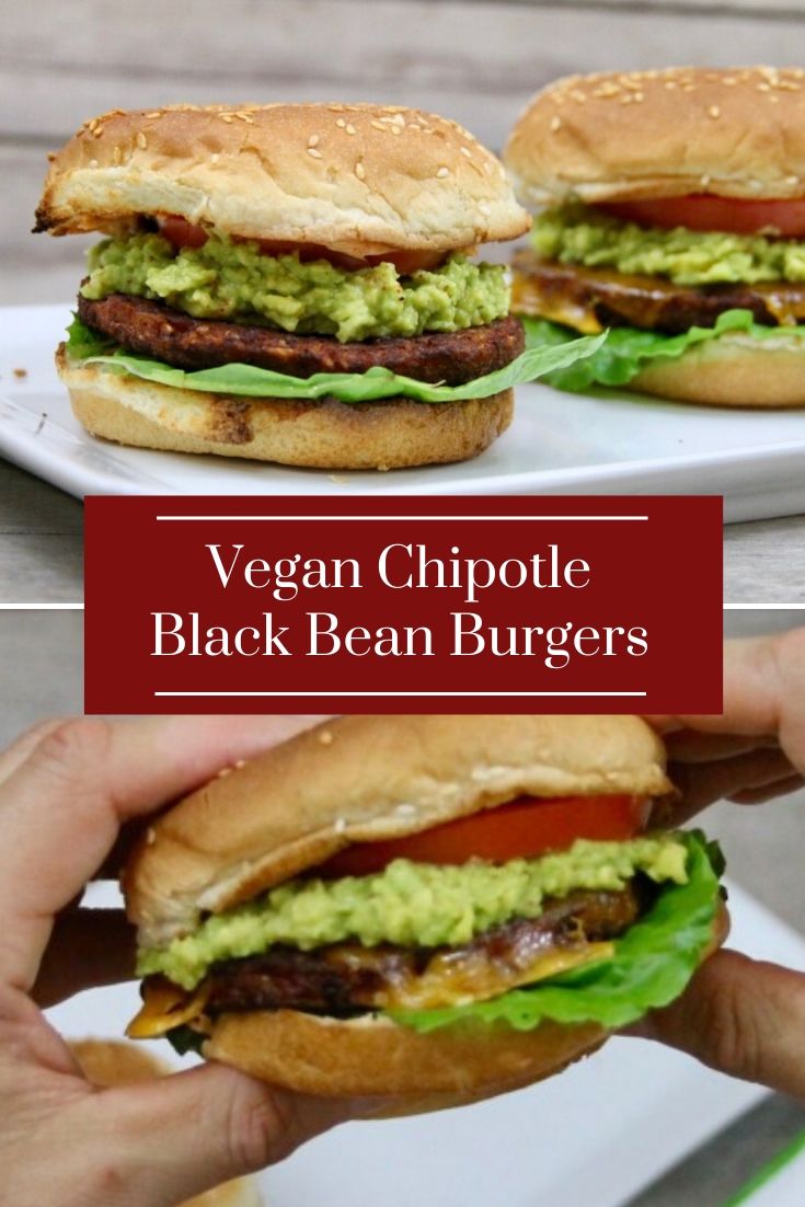 Vegan Chipotle Black Bean Burgers