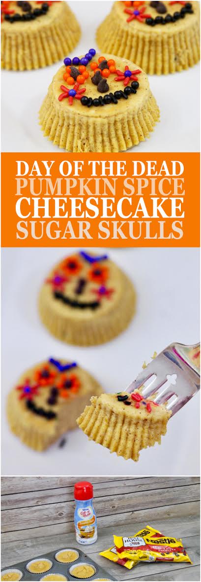 Day of the Dead Pumpkin Spice Cheesecake Sugar Skulls Recipe