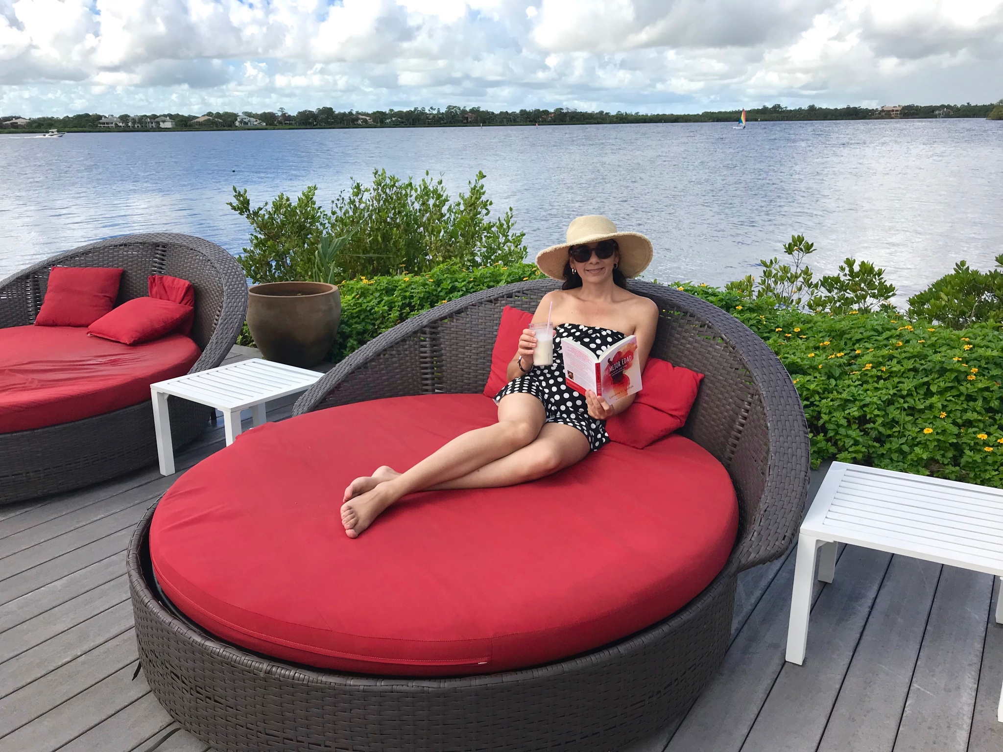 relaxing at Club Me Sandpiper Bay