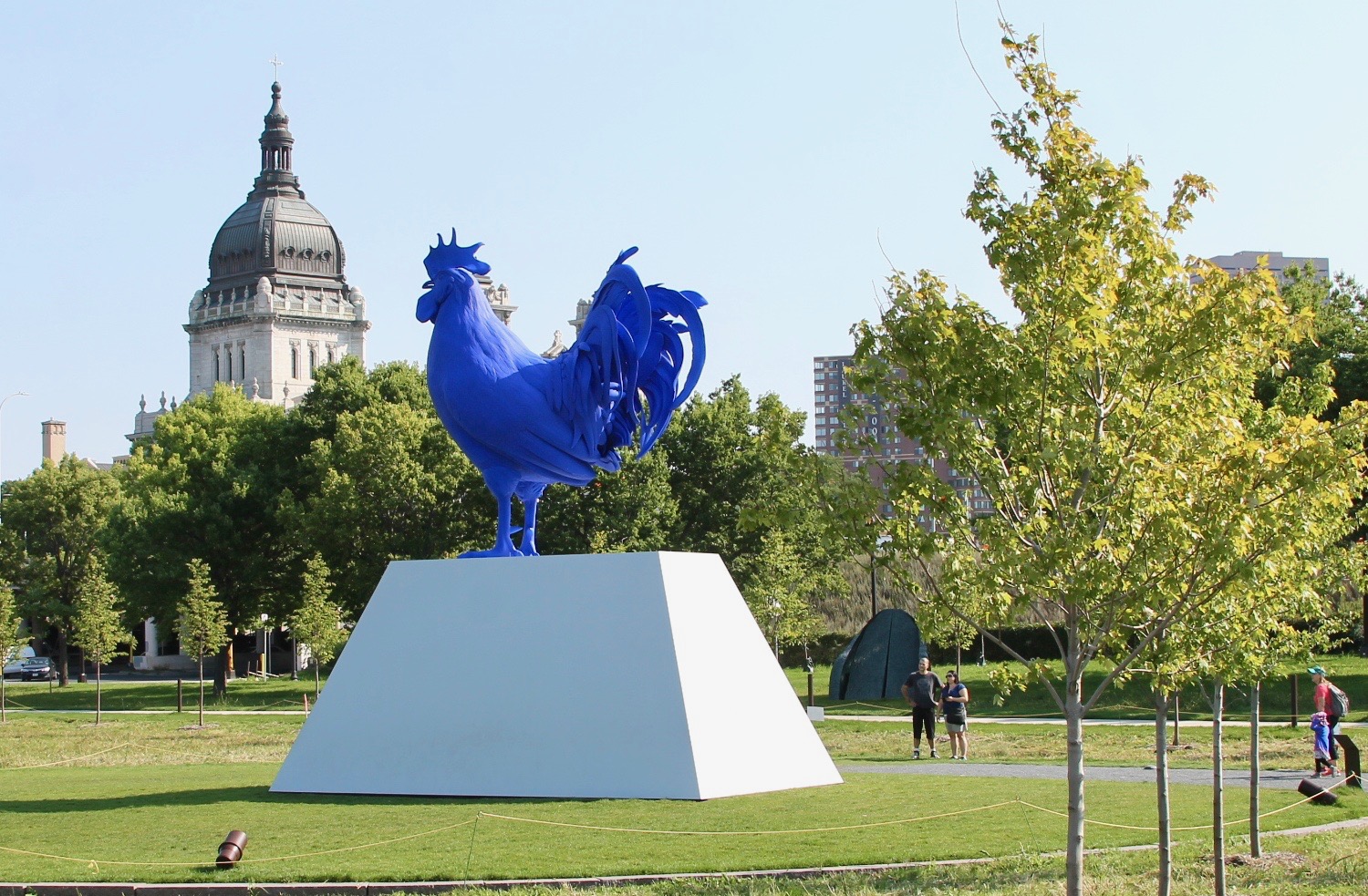 Rooster sculpture at the Minneapolis sculpture garden