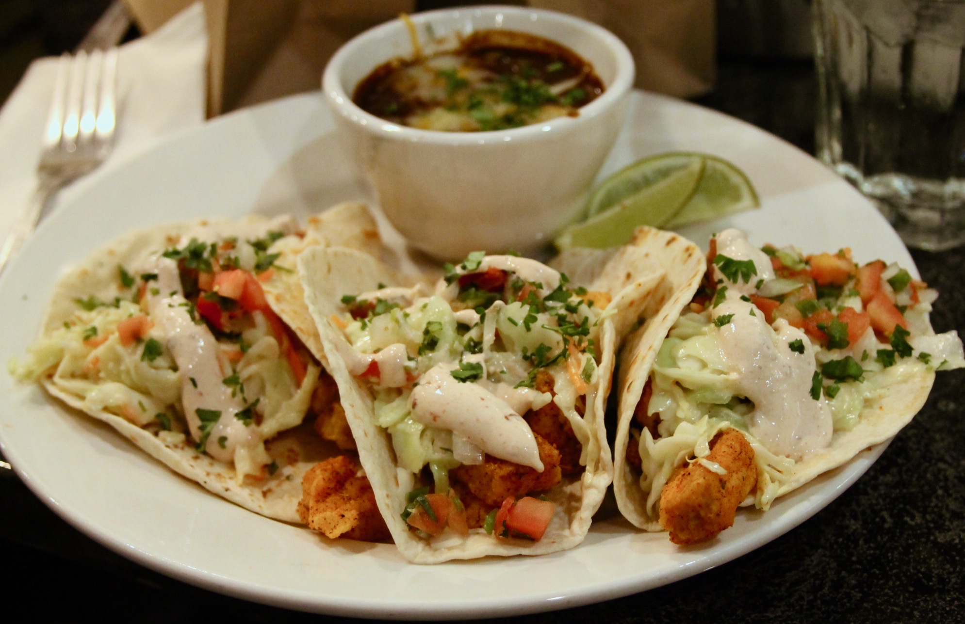 walleye tacos from Hell's Kitchen Minneapolis