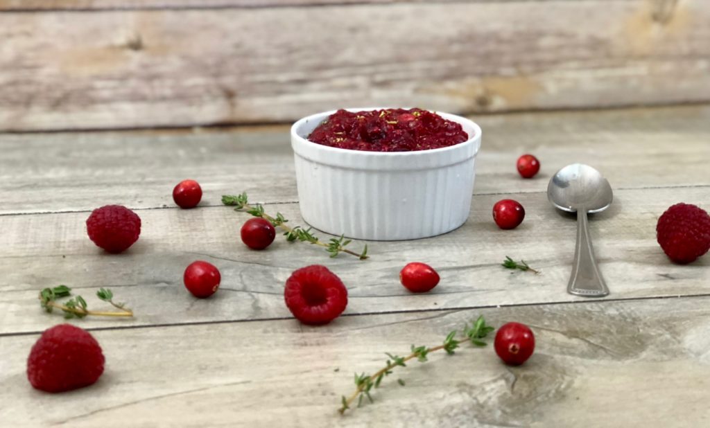 Spicy Raspberry and Cranberry Chutney Recipe