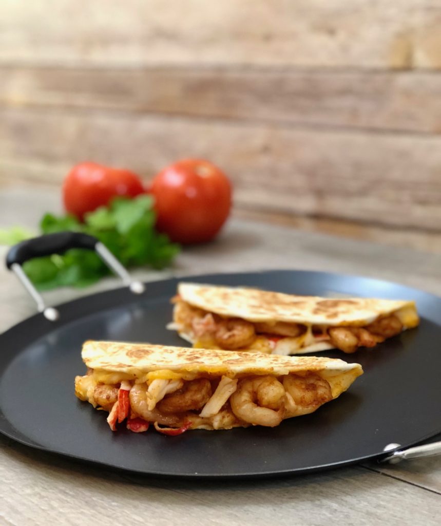 Cheesy Chipotle Seafood Quesadillas 