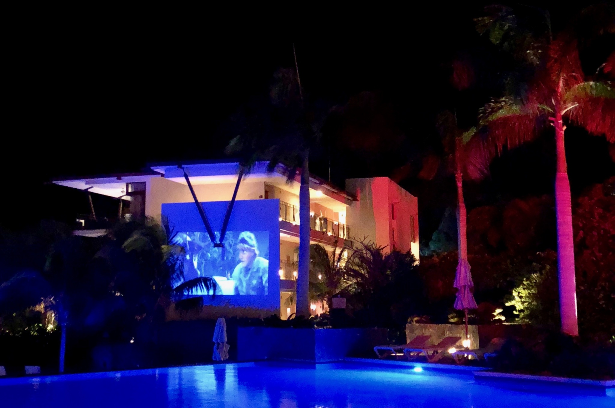 Movie night at Dreams Las Mareas Costa Rica