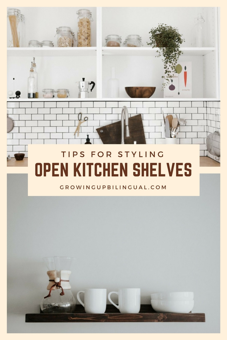 Tips for Styling Open Kitchen Shelves