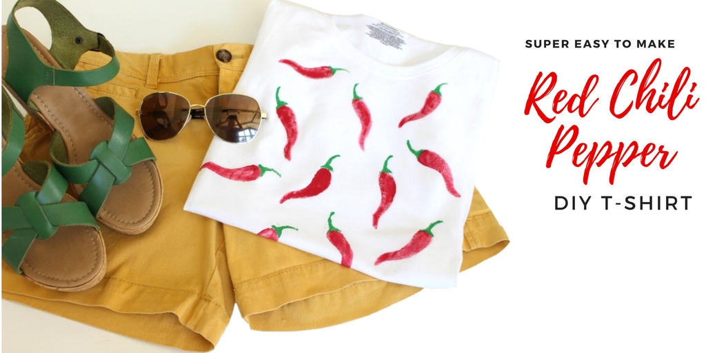red chili pepper DIY t-shirt