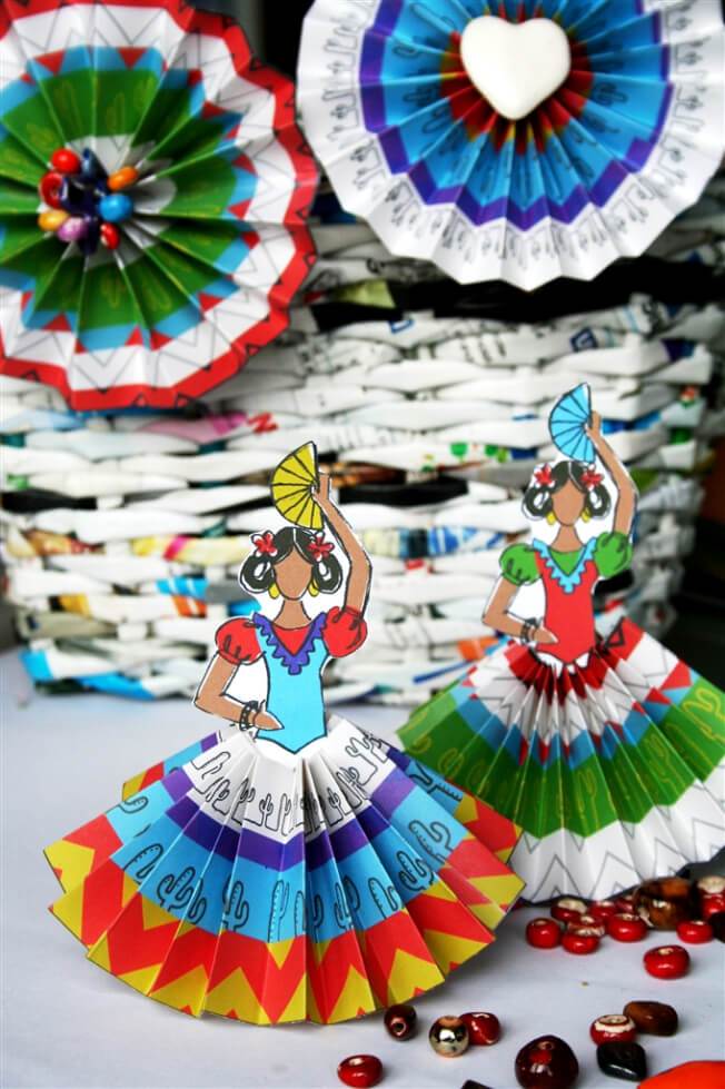 fiesta-senoritas craft for Cinco de Mayo
