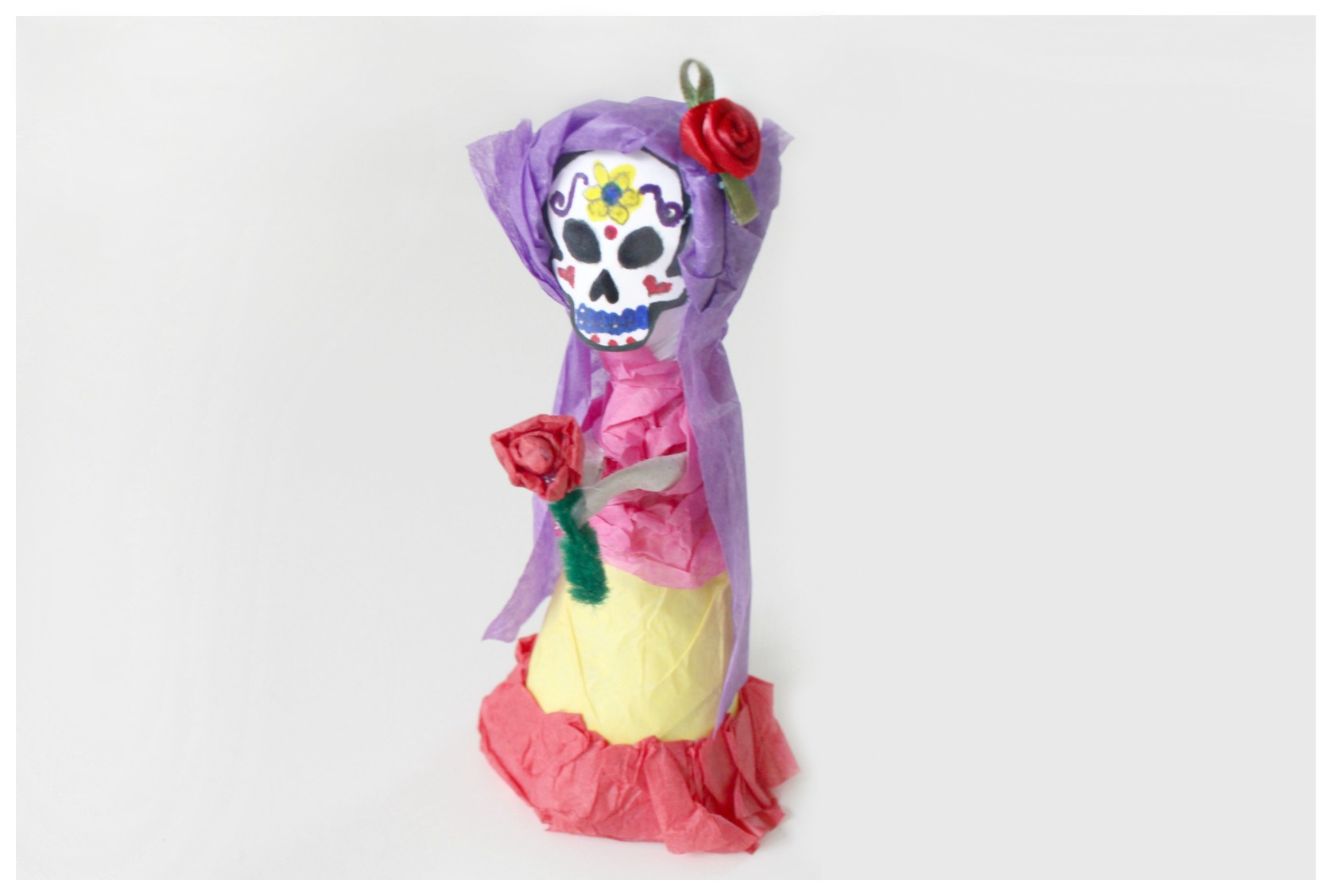 Day of the Dead DIY catrina craft for kids 