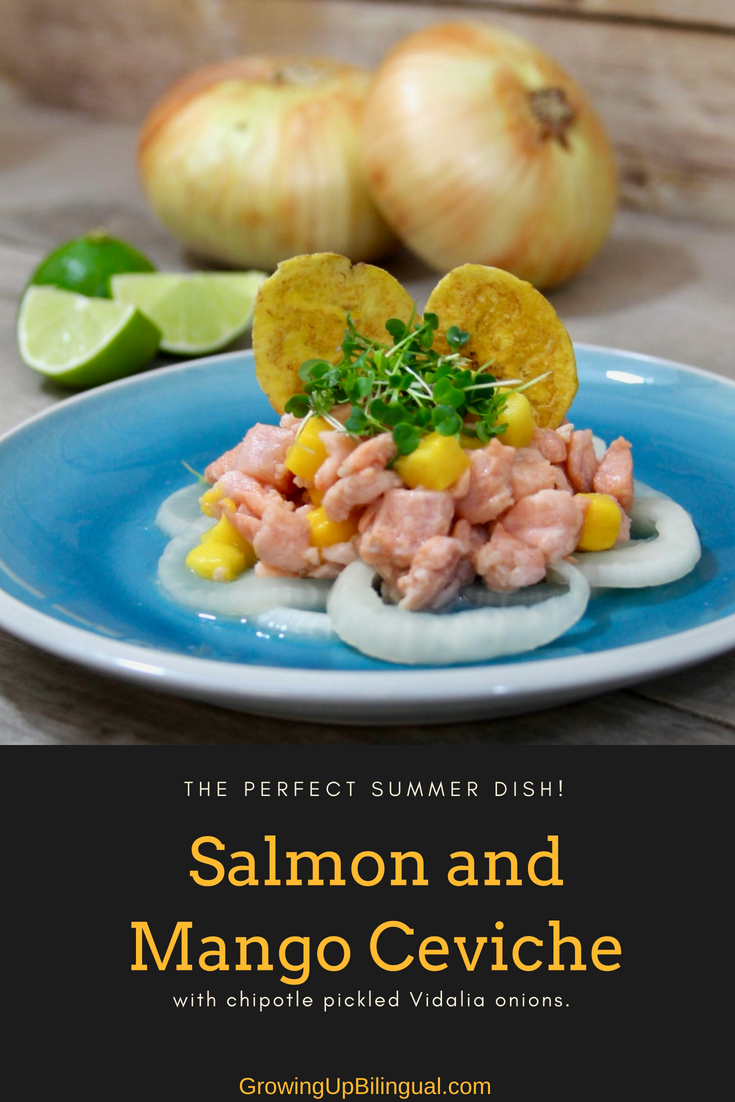 Salmon and mango ceviche recipe. The perfect Summer Dish!